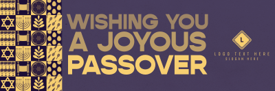Abstract Geometric Passover Twitter header (cover) Image Preview