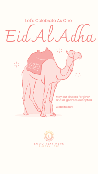 Eid Al Adha Camel Instagram story Image Preview