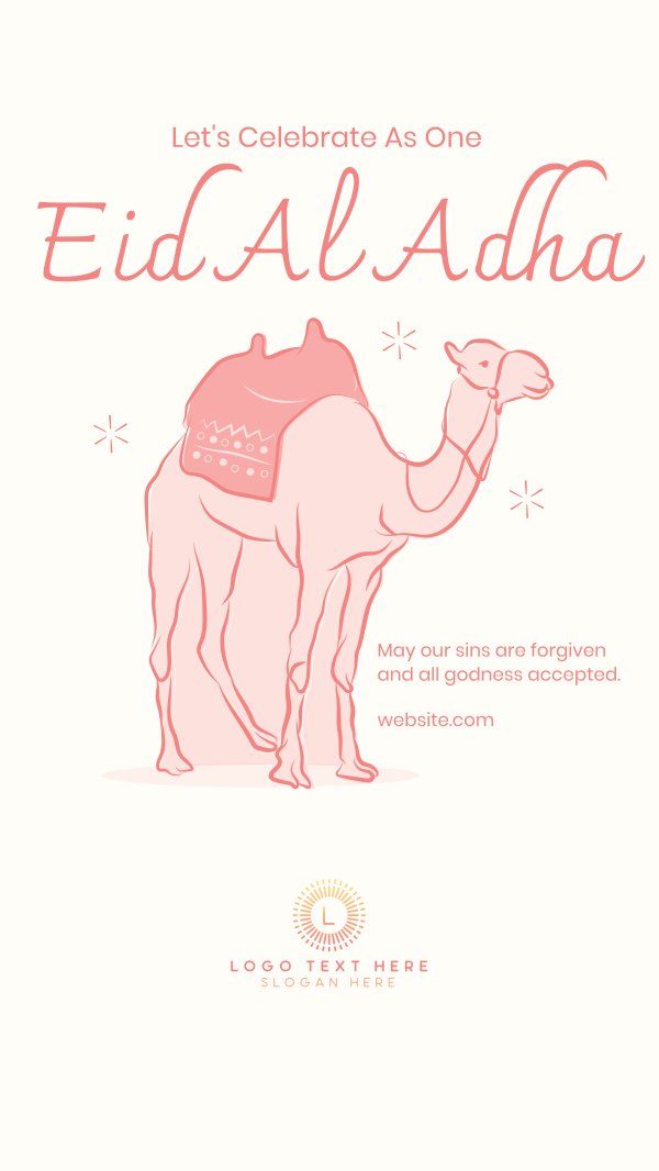 Eid Al Adha Camel Instagram Story Design Image Preview
