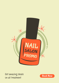 Nail Salon Discount Poster Design