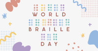 Braille Day Doodle Facebook Ad Design