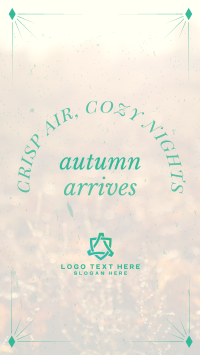 Autumn Arrives Quote Facebook Story Design