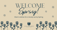 Welcome Spring Greeting Facebook ad Image Preview
