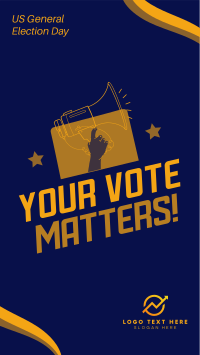 Your Vote Matters TikTok Video Design