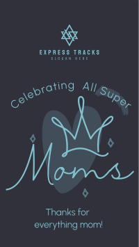 Super Moms Greeting TikTok Video Design