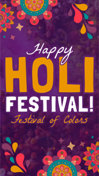 Mandala Holi Festival of Colors Instagram Story Design