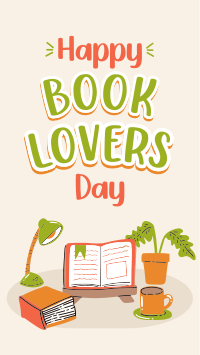 Book Day Greeting Facebook Story Design