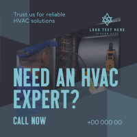 Reliable HVAC Solutions Instagram Post Design