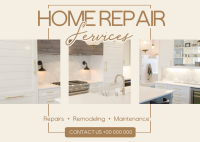 Contemporary Home Renovation Postcard Image Preview