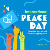 United for Peace Day Linkedin Post Image Preview