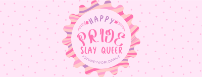 Pride Day Badge Facebook cover Image Preview