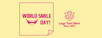 World Smile Day Sticky Note Facebook cover Image Preview