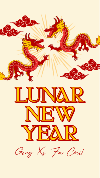 Happy Lunar New Year Instagram Story Design