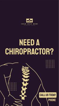 Book Chiropractor Services Facebook story Image Preview