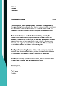 Classic Business Professional Letterhead Design