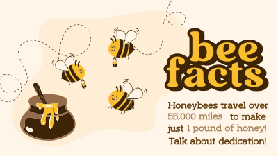Honey Bee Facts Facebook event cover Image Preview