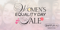 Minimalist Women's Equality Sale Twitter post Image Preview