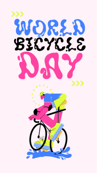 Go for Adventure on Bicycle Day Facebook story Image Preview