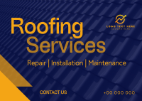 Geometric Roofing Services Postcard Image Preview