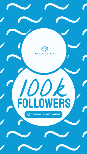 100k Followers Facebook story Image Preview