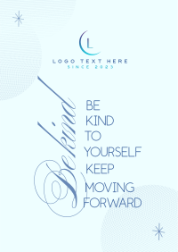 Be Kind To Yourself Flyer Design