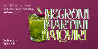 Negroni Martini Daiquiri Twitter post Image Preview