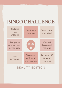 Beauty Bingo Challenge Flyer Image Preview