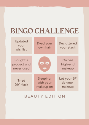 Beauty Bingo Challenge Flyer Image Preview