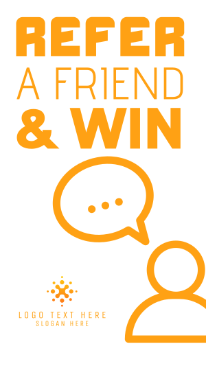 Refer a friend & win Instagram story Image Preview