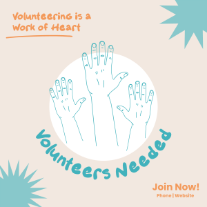Volunteer Hands Instagram post