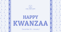 Kwanzaa Cultural Pattern Facebook ad Image Preview