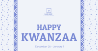 Kwanzaa Cultural Pattern Facebook Ad Design