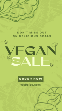 Trendy Vegan Sale YouTube Short Image Preview