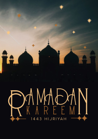 Unique Minimalist Ramadan Flyer Design