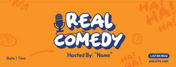 Real Comedy Facebook Cover Design Image Preview