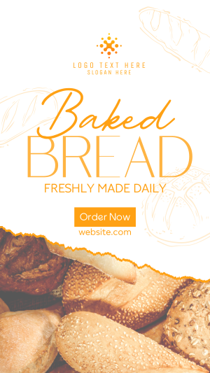 Baked Bread Bakery Facebook story Image Preview