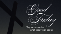 Good Friday Crucifix Greeting Animation Design