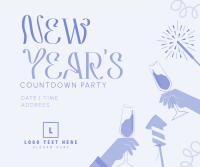 New Year Countdown Facebook Post Design