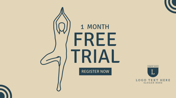 Yoga Trial Facebook Event Cover Design Image Preview