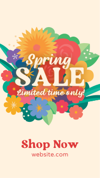 Spring Sale bouquet Instagram Reel Image Preview