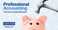 Break Piggy Bank Facebook Ad Design