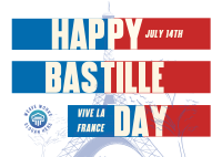 Bastille Day Postcard Image Preview