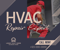 HVAC Repair Expert Facebook Post Design