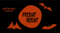 Fright Night Bats Facebook Event Cover Design