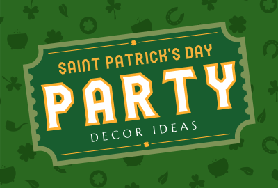 Lucky Irish Pattern Pinterest board cover Image Preview