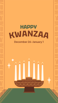 Kwanzaa Candle Facebook story Image Preview