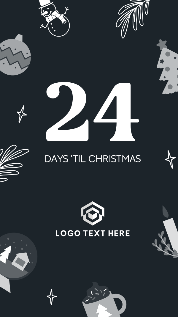 Quirky Christmas Countdown Instagram Story Design Image Preview