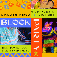 Cinco de Mayo Block Party Instagram Post Design