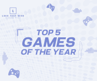 Top games of the year Facebook Post Design