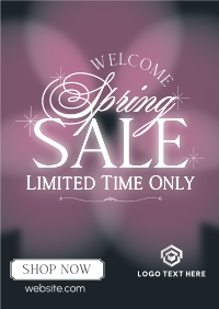 Blossom Spring Sale Poster Design
